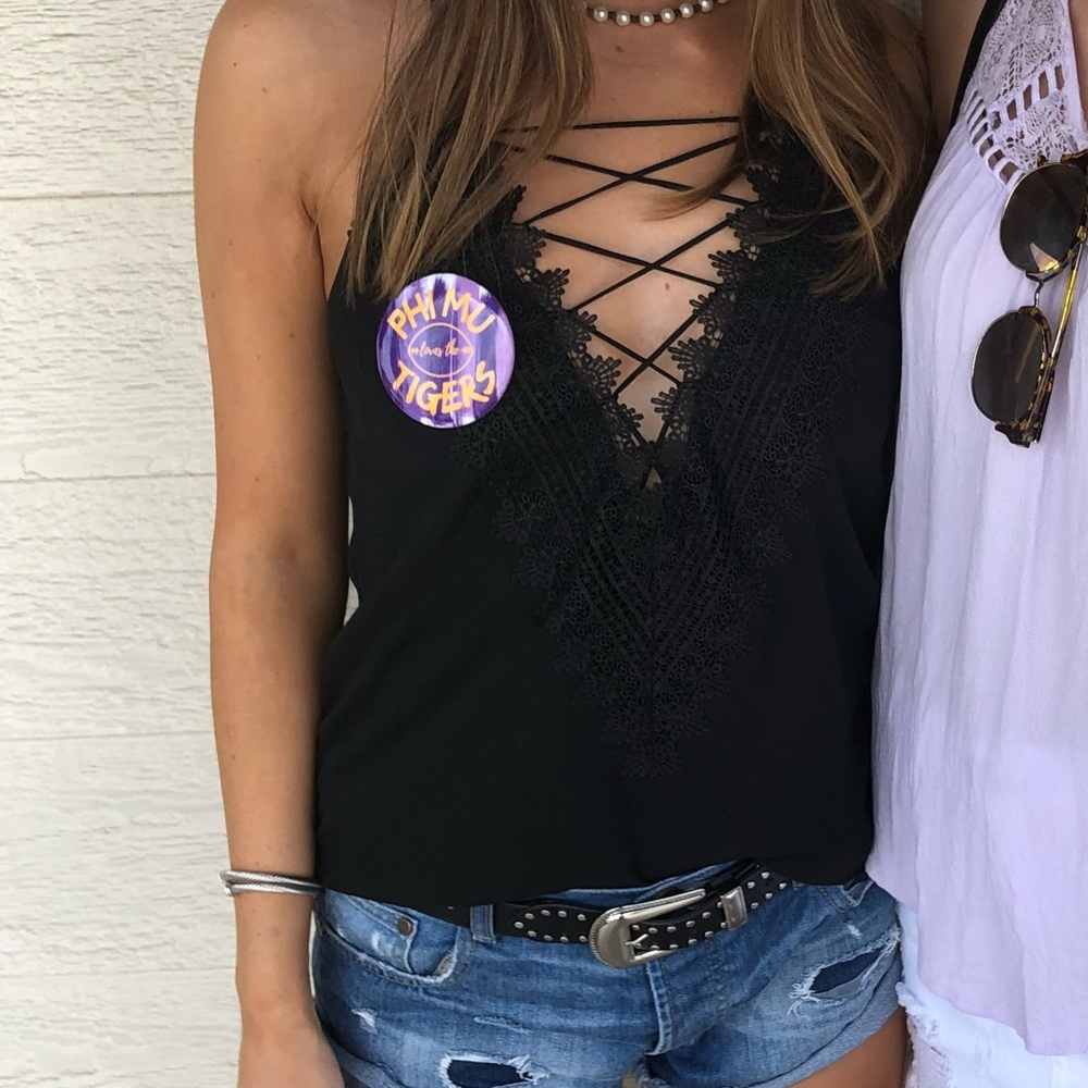 WAYF black low v tank